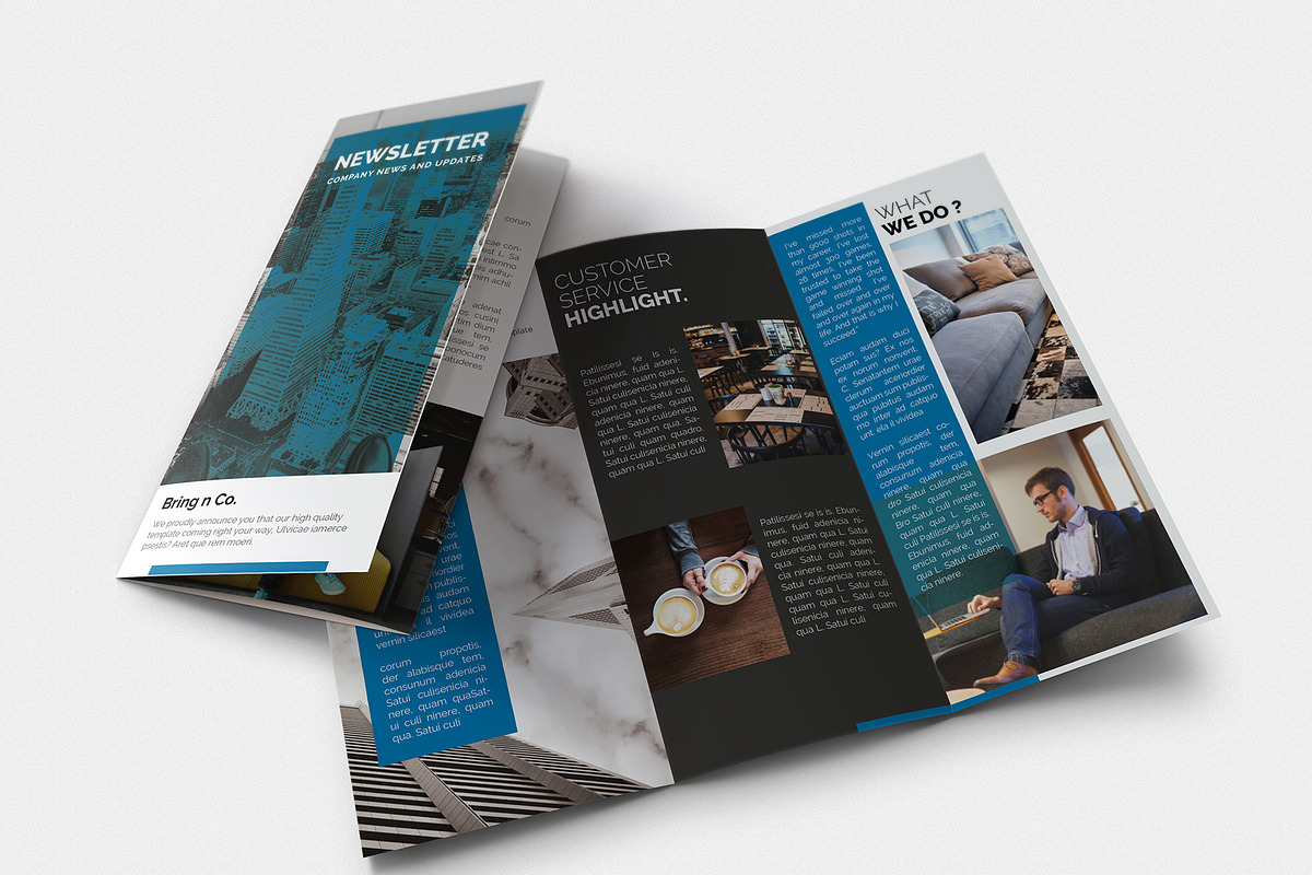 Bring N Co-Corporate Trifold Brochre, a Brochure Template by Incools Stokie (Photo 1 of 4)