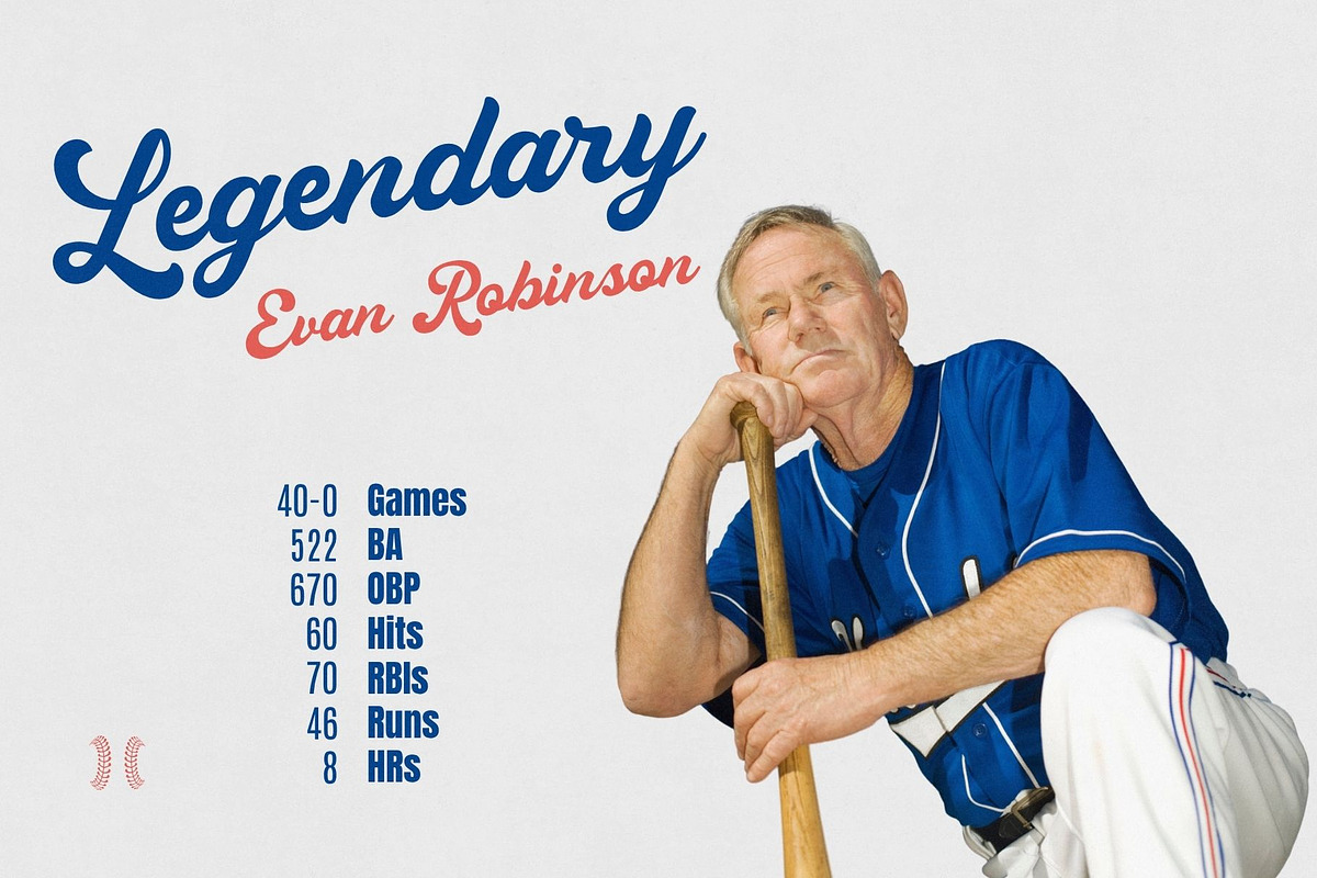 Outfield Glory - Baseball Script, a Script Font by HipFonts (Photo 2 of 11)