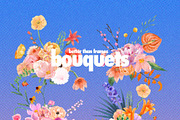 thick paint meadow flower bouquet, a Decorative Illustration by ana & yvy (Thumbnail 1 of 16)