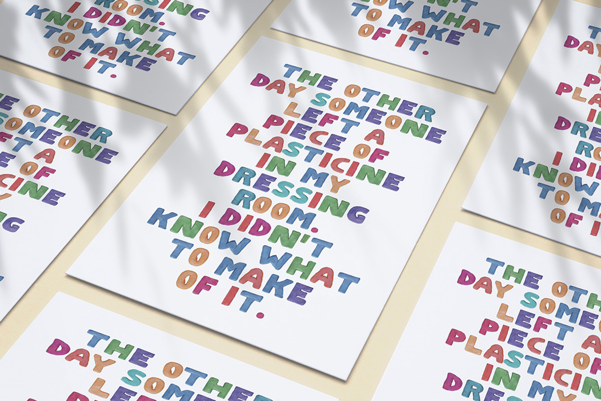 Color Plasticine Font, a Font by Handmadefont (Photo 8 of 9)
