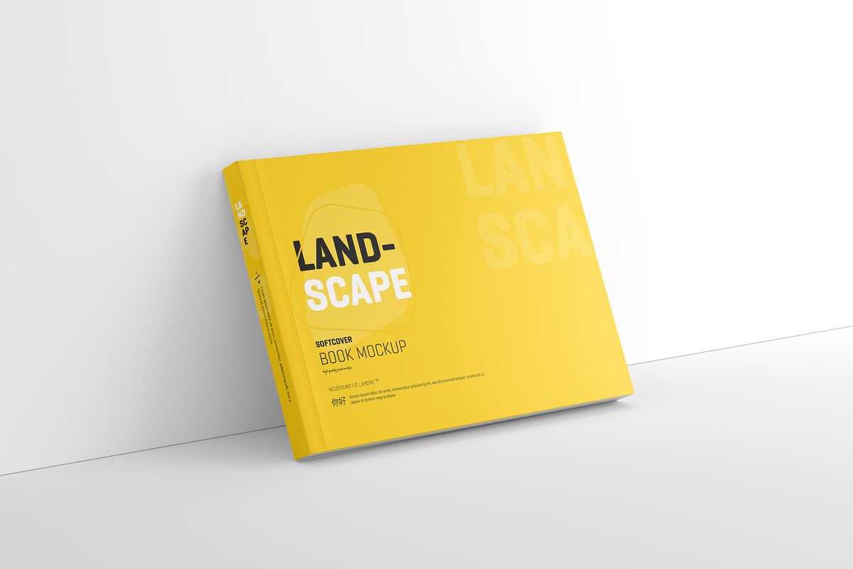 Landscape Softcover Book Mockup, a Mockup by Toasin Studio (Photo 4 of 17)