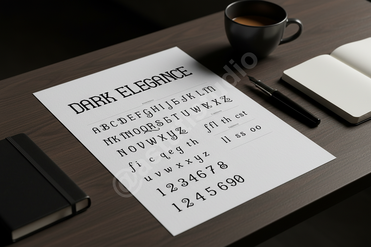 Dinile: High-End Luxury Serif Typefa, a Font by Astuti Studio (Photo 8 of 16)