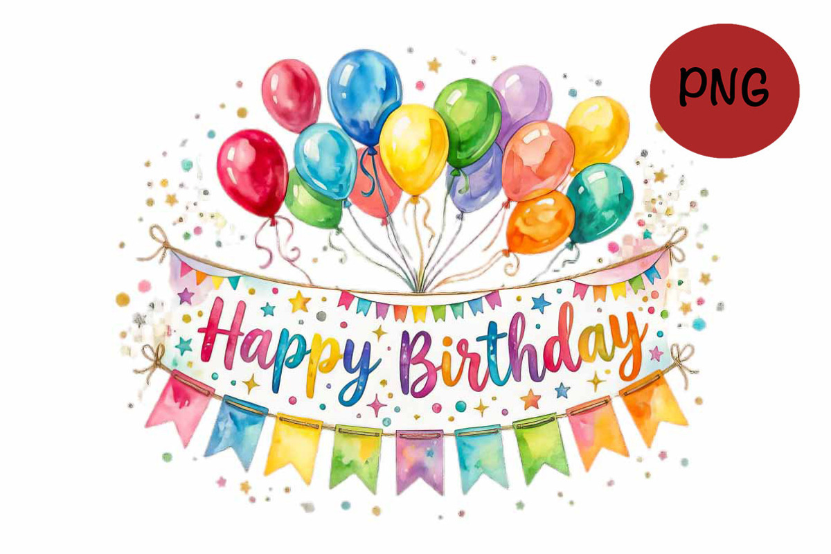 Happy Birthday to you text Clipart, a Decorative Illustration by VetalStock (Photo 8 of 12)