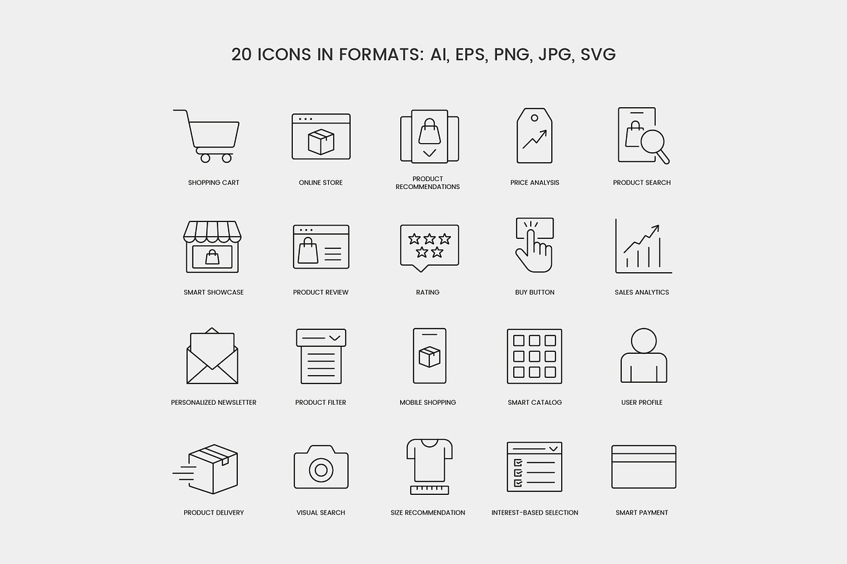 Minimal Ecommerce Line Icons, an Outline Icon by Grand Design (Photo 2 of 3)