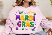 Faux Yarn Mardi Gras PNG, an Illustration by Canvas Craft (Thumbnail 6 of 6)