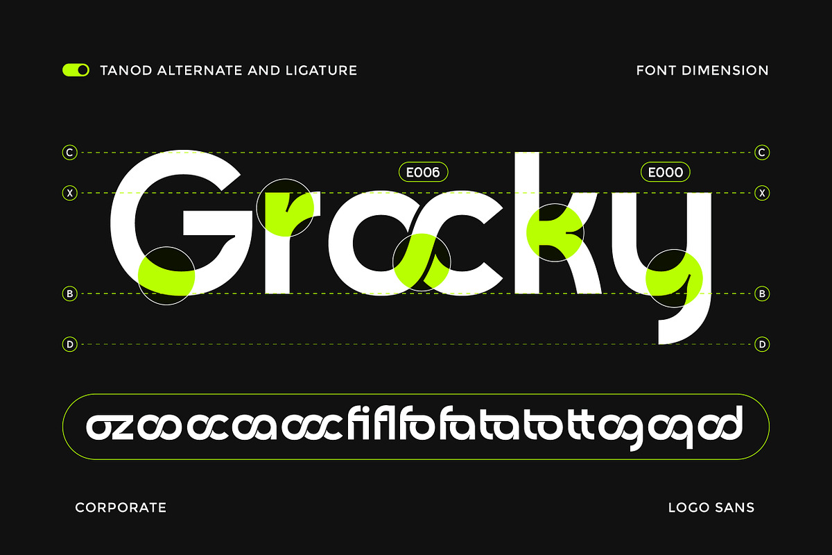 Tanod – Modern Corporate Logo Sans, a Sans Serif Font by Mahesans Co (Photo 9 of 10)