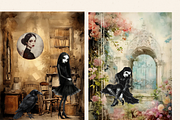 GOTHIC BEAUTIES CHARACTERS CLIPART, a Person Illustration by Daring Digies (Thumbnail 9 of 10)