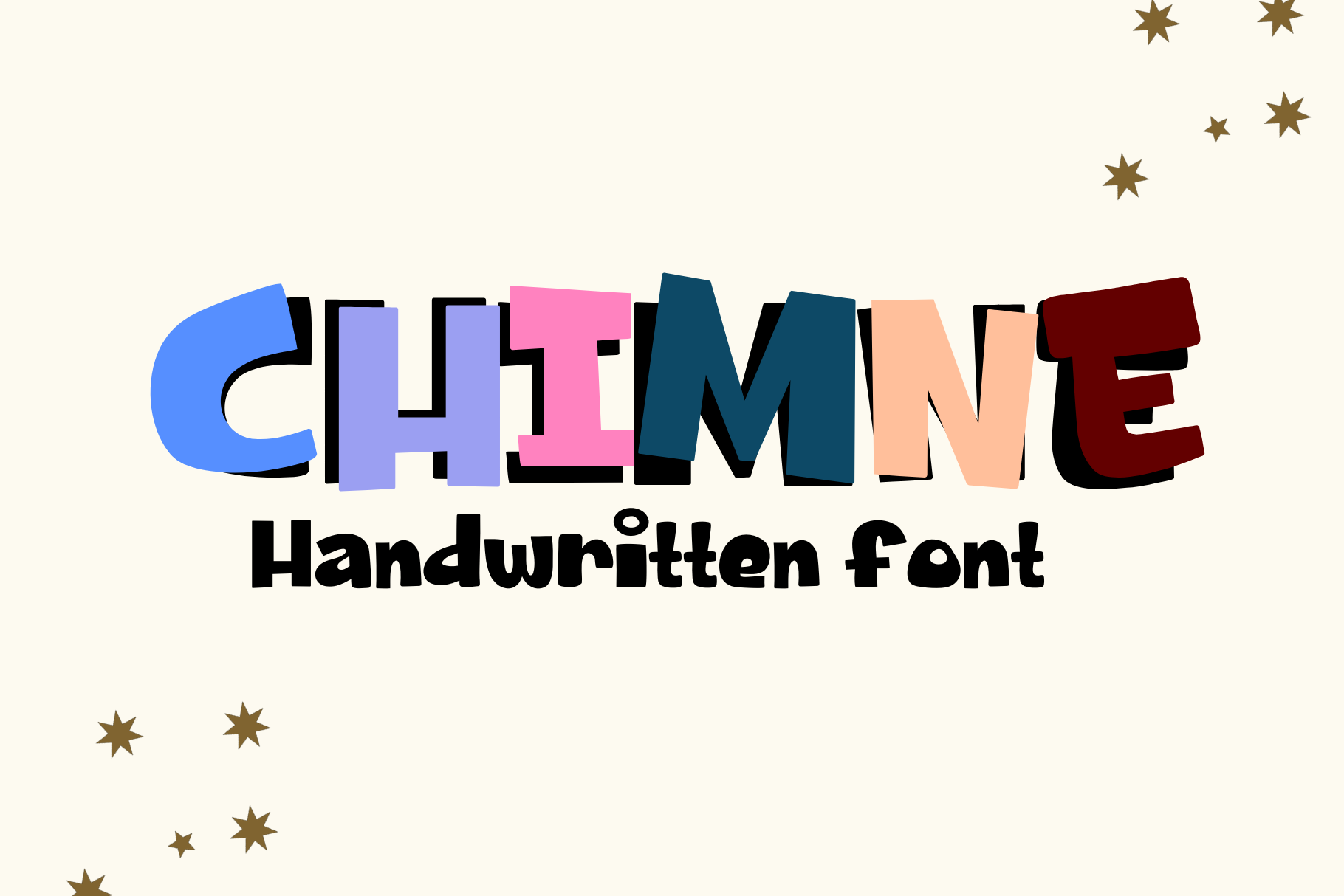 CHIMNE, a Handwritten Font by Sirinart
