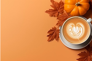 Pumpkin Spice Late Mockup. Generate