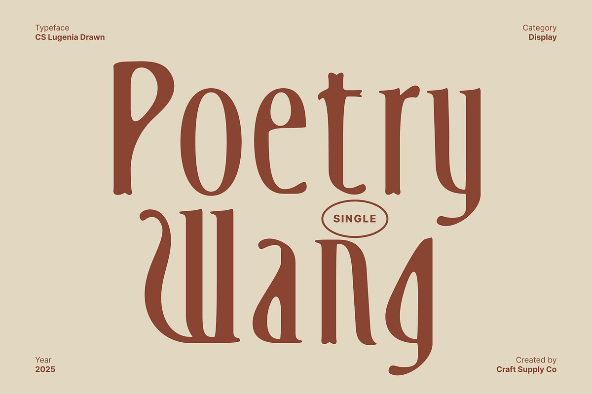 CS Lugenia Drawn, a Serif Font by Craft Supply Co. (Photo 3 of 8)