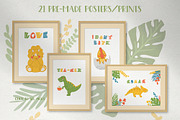 Cute Dinosaurs clipart bundle, an Illustration by ann_etc (Thumbnail 4 of 9)