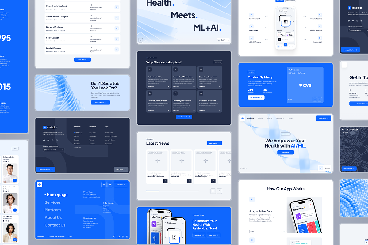 asklepios: AI Healthcare Website, a Landing Page Template by strangehelix.bio (Photo 8 of 8)