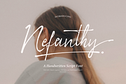 Nefanthy | Handwritten Script Font, a Script Font by Denustudios (Thumbnail 1 of 13)