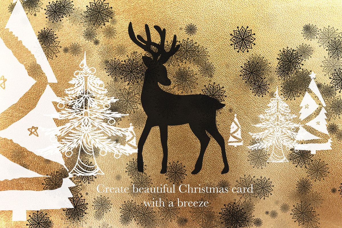 Christmas procreate stamp brush set, a Brush Add-On by Meisanmui (Photo 5 of 6)