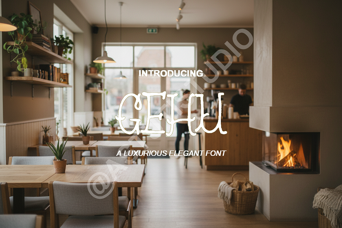 Gehu Typeface: Modern Luxury Display, a Font by Astuti Studio (Photo 1 of 16)