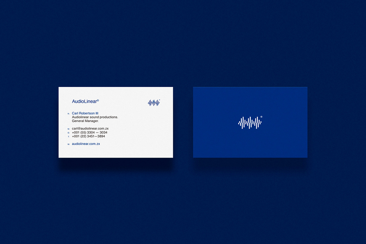 Business cards template: Audiolinear, a Business Card Template by Srg® (Photo 1 of 4)