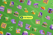 Finance & Accounting 3D Icons, an Object 3D Model by Rakata Studio (Thumbnail 5 of 7)