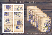 Floral vintage artist trading cards, an Object Graphic by Paper Farms (Thumbnail 2 of 2)