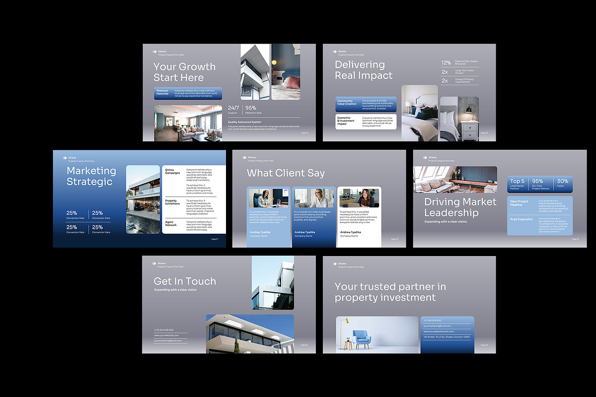 DHAMA | Real Estate Marketing PPT, a Presentation Template by Neermana (Photo 4 of 4)