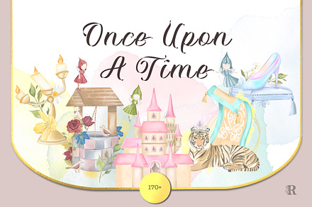 Once Upon A Time Fairy Tale, an Illustration by Rachel Art Studio