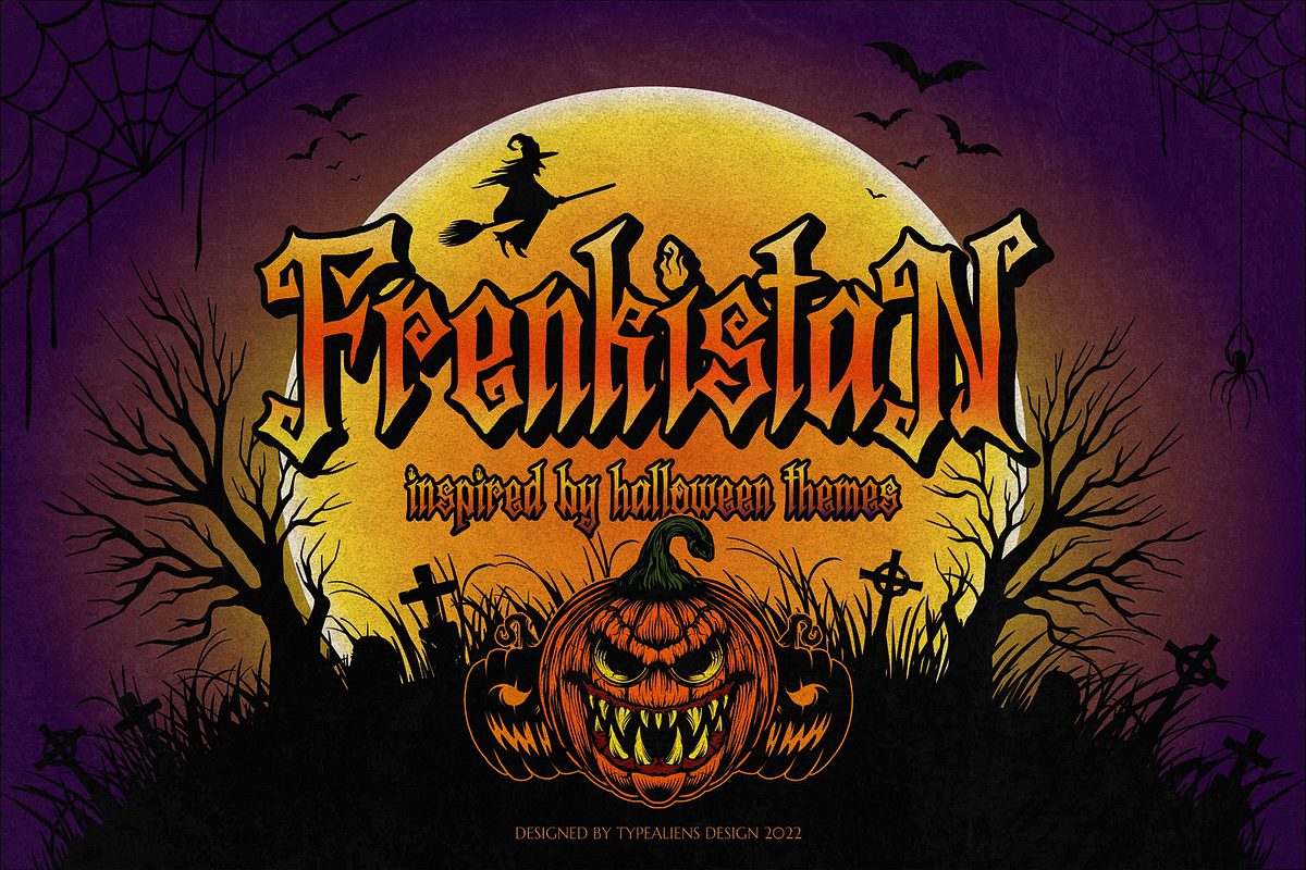 Frenkistan for Halloween & Movies, a Font by ilhamtaro (Photo 1 of 10)