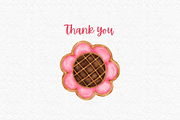 Valentine Cookies watercolor clipart, a Decorative Illustration by AkiraVilla (Thumbnail 10 of 10)