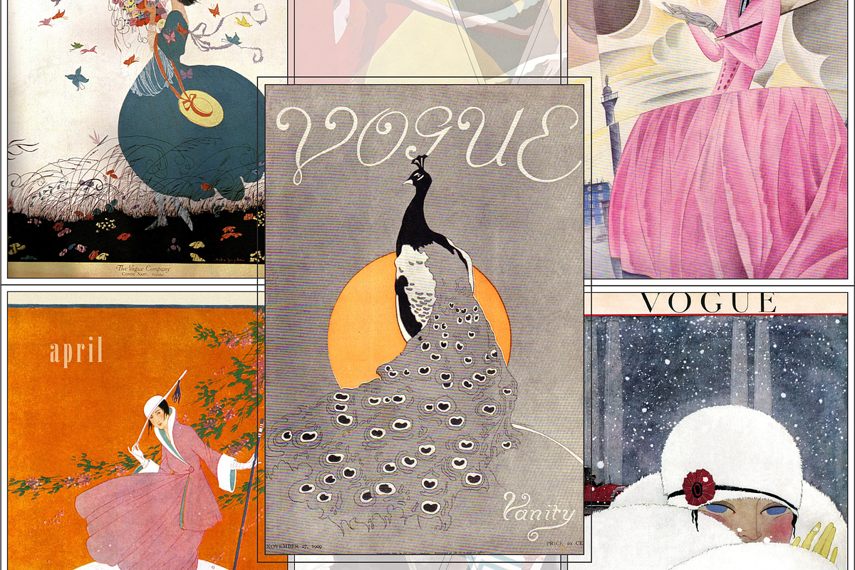 Vintage Vogue Magazine Covers, a Beauty & Fashion Photo by Timeless Artwork Co (Photo 4 of 7)
