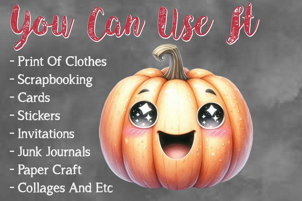 Halloween Pumpkins Sublimation, a Seasonal Illustration by Craft Nest (Photo 5 of 5)