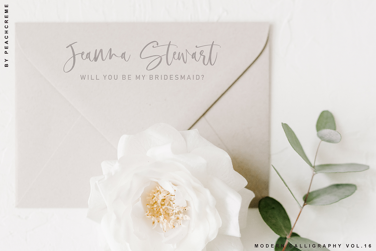 Bonjour // Modern Calligraphy, a Handwritten Font by PeachCreme (Photo 13 of 27)