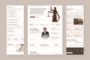 LegaLite - Law Firm Website, an UI Kit Template by peterdraw (Thumbnail 2 of 5)