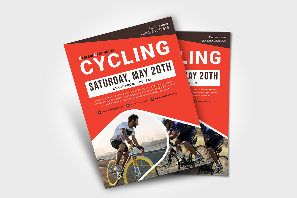 Cycling Flyer, a Flyer Template by graphicsunday (Photo 1 of 3)