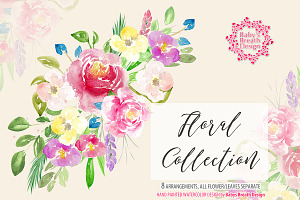 Watercolor Floral Collection