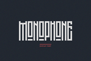 MONOPHONE - Display Font