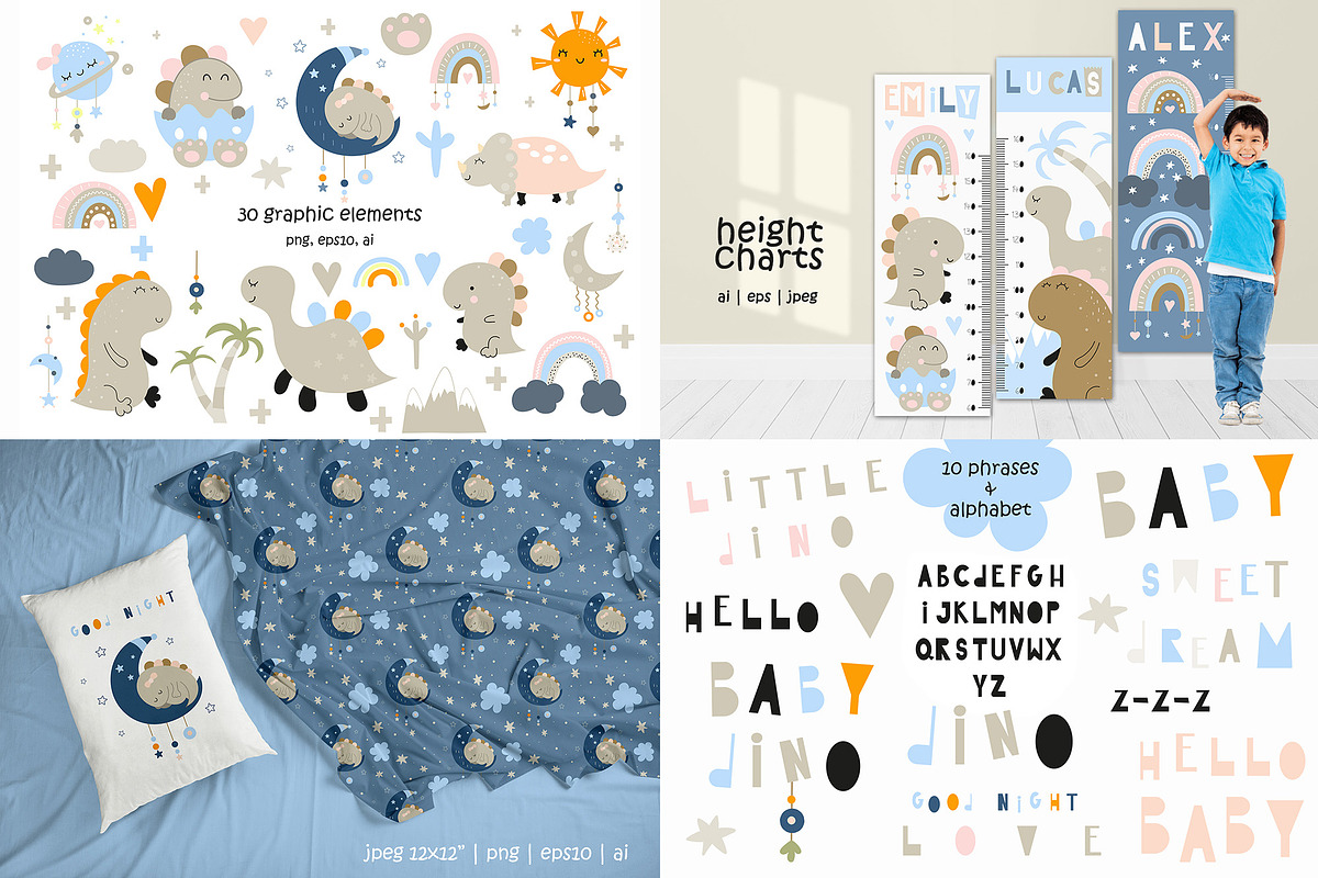 Big Kids Bundle Graphic & Patterns, an Animal Illustration by Nursery Art (Photo 13 of 18)