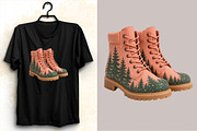 Christmas Pink Cowboy Boots Clipart, an Illustration by SVGArt (Thumbnail 5 of 8)
