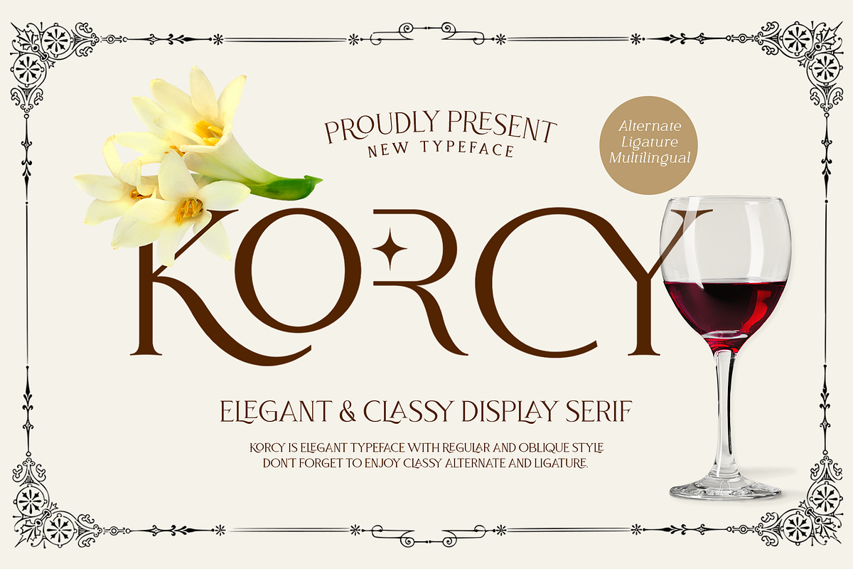 Korcy, a Font by Wildan Type (Photo 1 of 9)