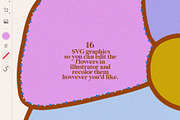 70s Flowers Vector Illustrations, a Decorative Illustration by Dear Darling Design (Thumbnail 4 of 8)