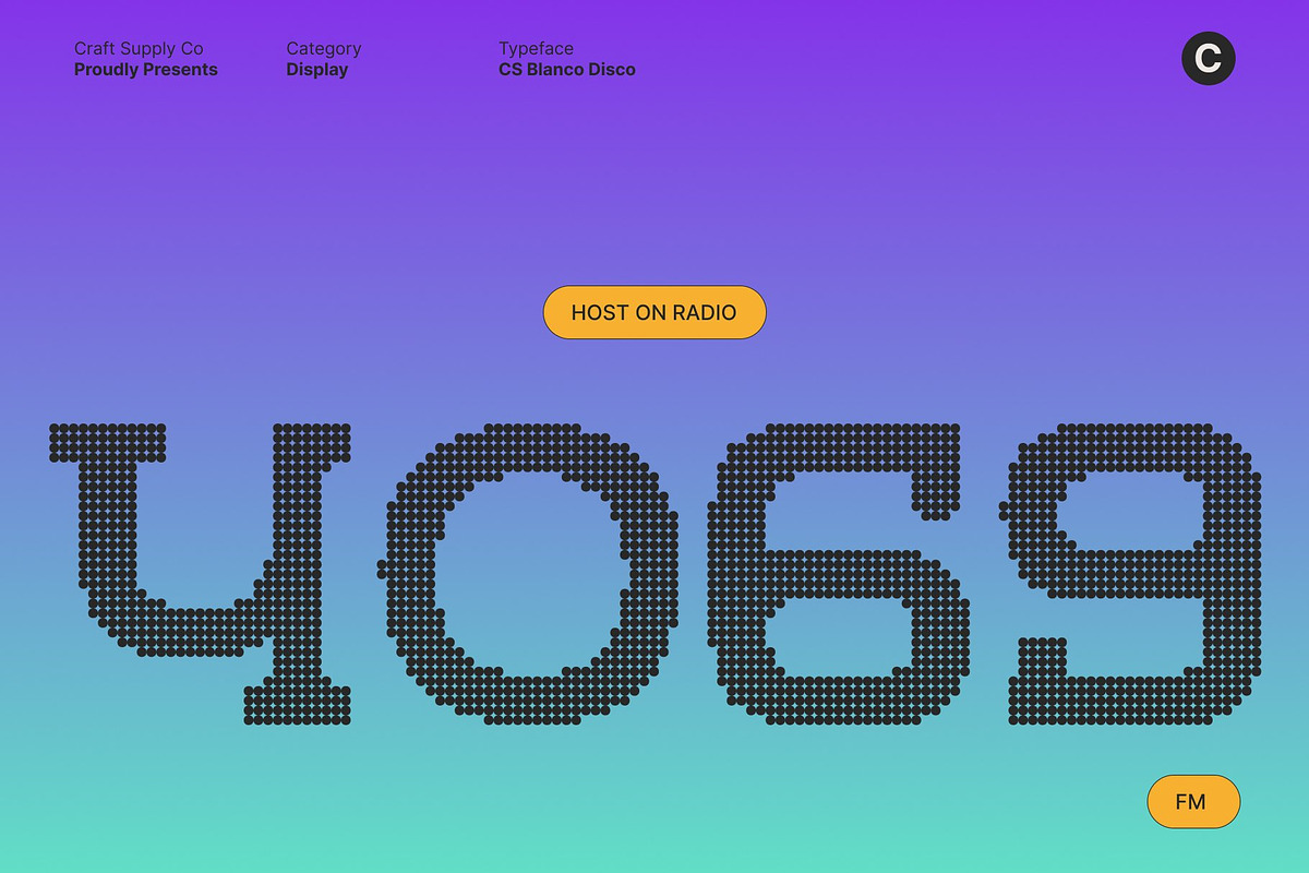 CS Blanco Disco, a Slab Serif Font by Craft Supply Co. (Photo 3 of 8)