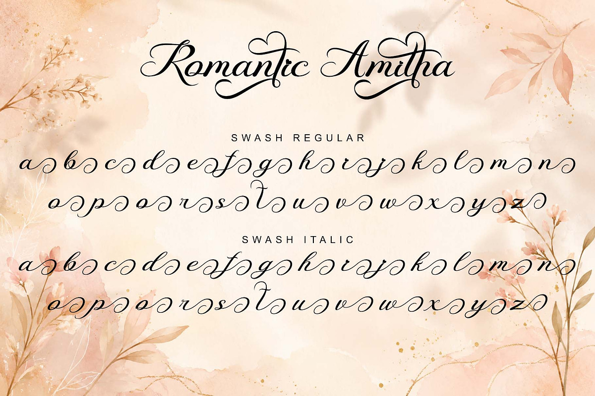 Romantic Amitha, a Handwritten Font by Yoga Letter (Photo 11 of 11)
