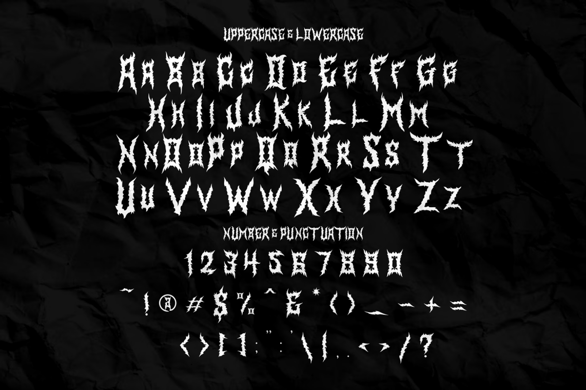 Nekros - Metal Font, a Font by PutraCetol Studio (Photo 7 of 11)