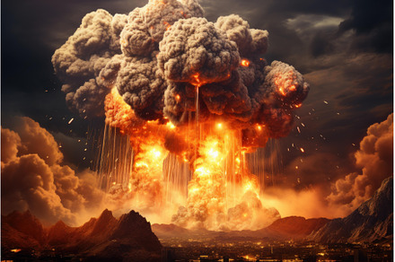 Deafening Strong explosions dramatic, a Business Photo by Ylivdesign