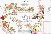 110+ hand painted frames corners, a Decorative Illustration by Patishop Art (Thumbnail 7 of 10)