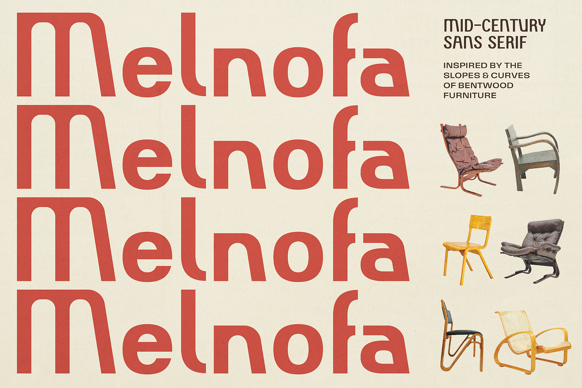 MELNOFA Typeface, a Sans Serif Font by Few & Fahr Studio (Photo 1 of 7)