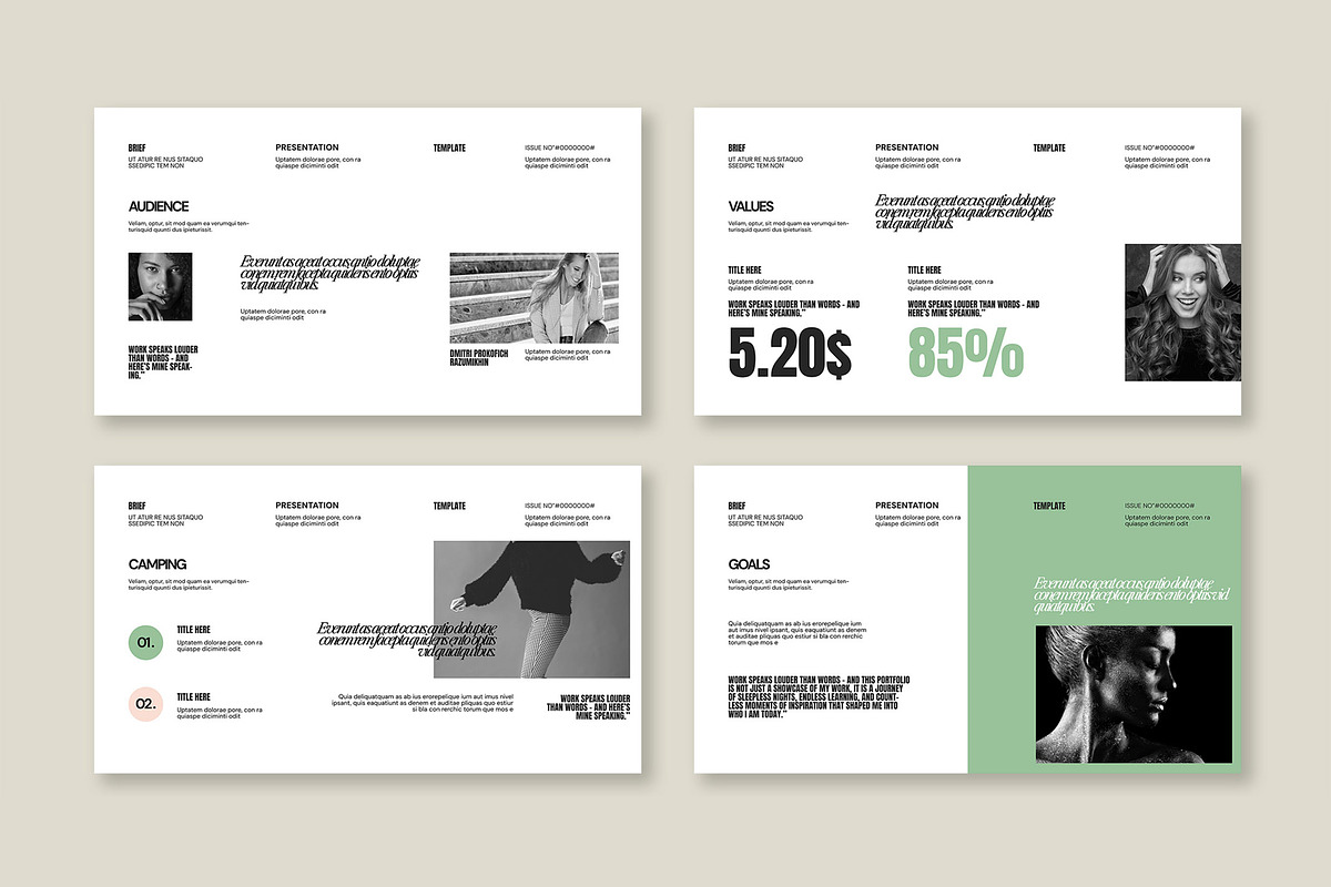 Brief Campaign Presentation Template, a Presentation Template by Mighty-Slide (Photo 3 of 5)