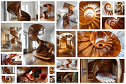 69 Spiral wooden staircases, an Architecture Photo by Handmadefont (Thumbnail 6 of 73)