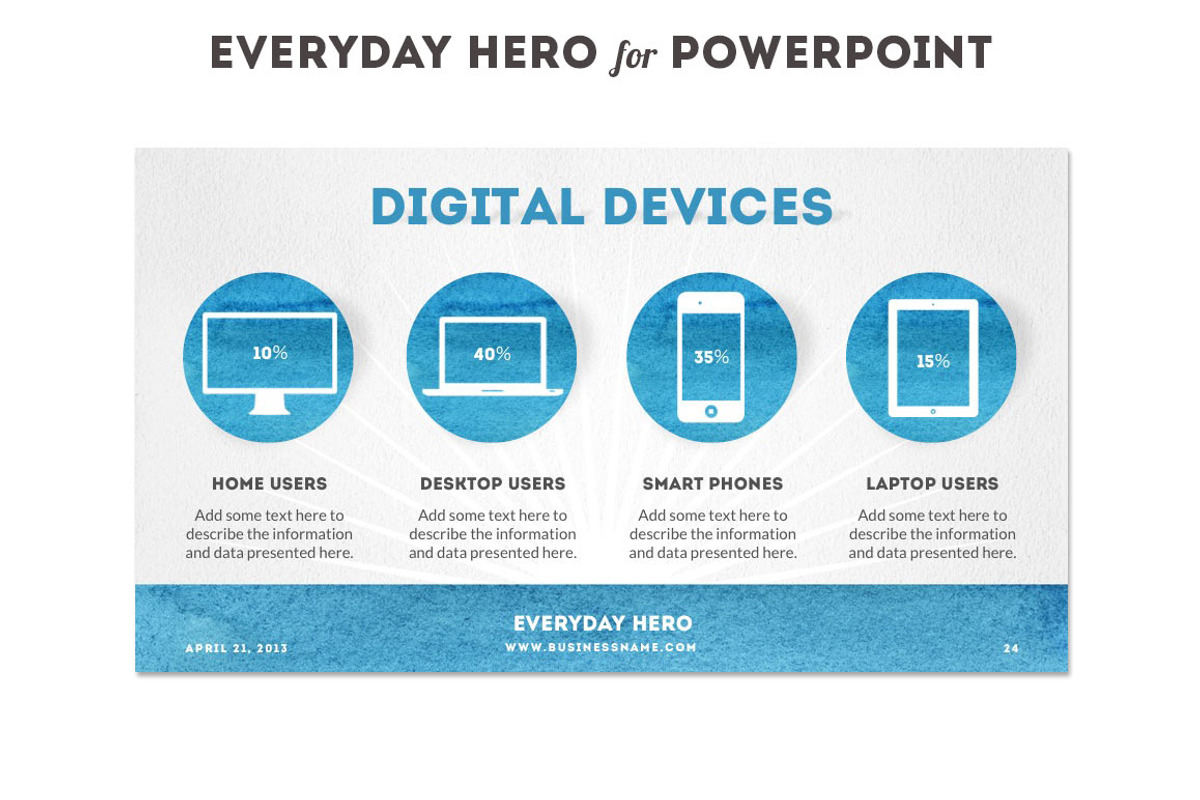 Everyday Hero Powerpoint HD Template, a Presentation Template by Blixa 6 Studios (Photo 5 of 10)