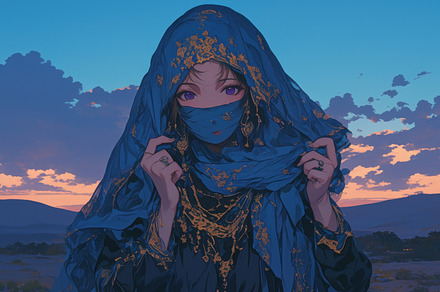 arab woman in the desert, a Photo by Pictures for you!!!!!!!!!