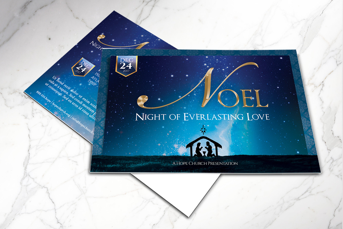 Noel Christmas Postcard Photoshop, a Flyer Template by Godserv Designs (Photo 8 of 11)
