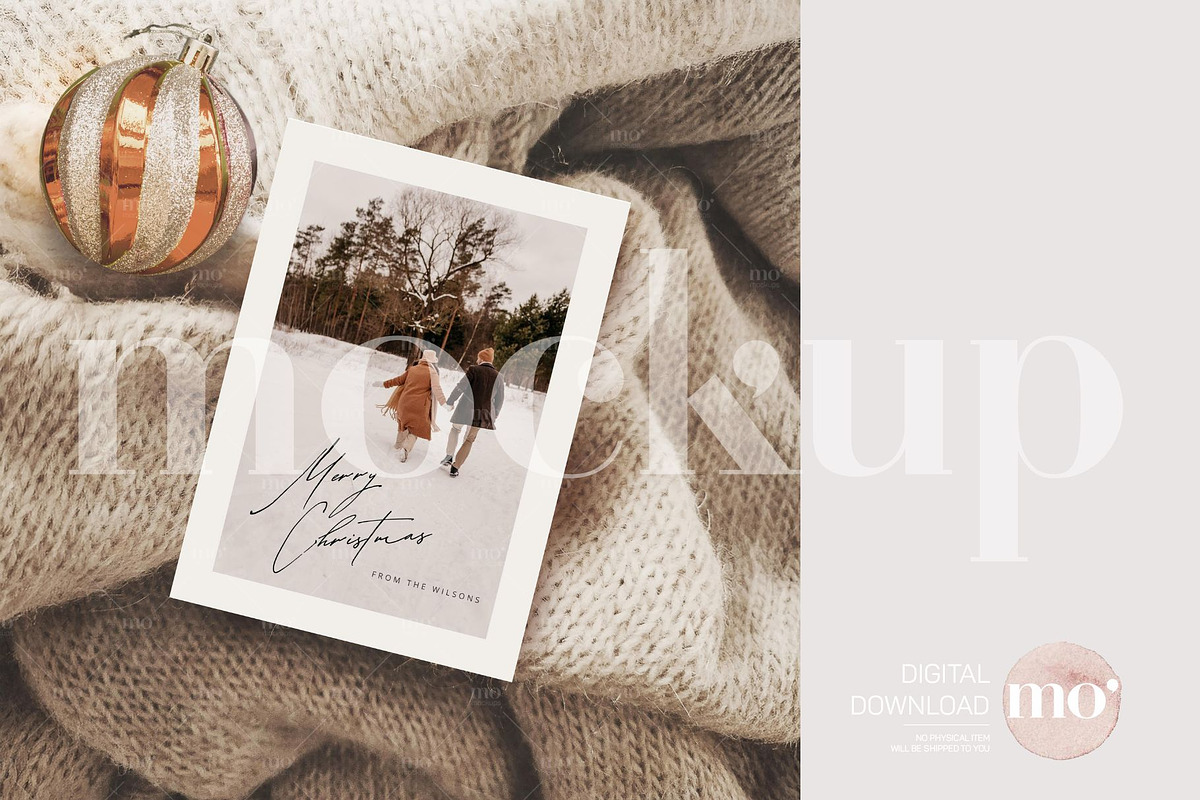 Christmas Card Mockup Bundle, a Product Mockup by MoMockups (Photo 7 of 7)
