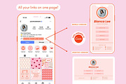 Cherry Instagram Link in bio page te, a Landing Page Template by Hell Yeah Designs (Thumbnail 6 of 6)